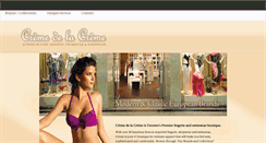 Desktop Screenshot of creme-de-la-creme.ca